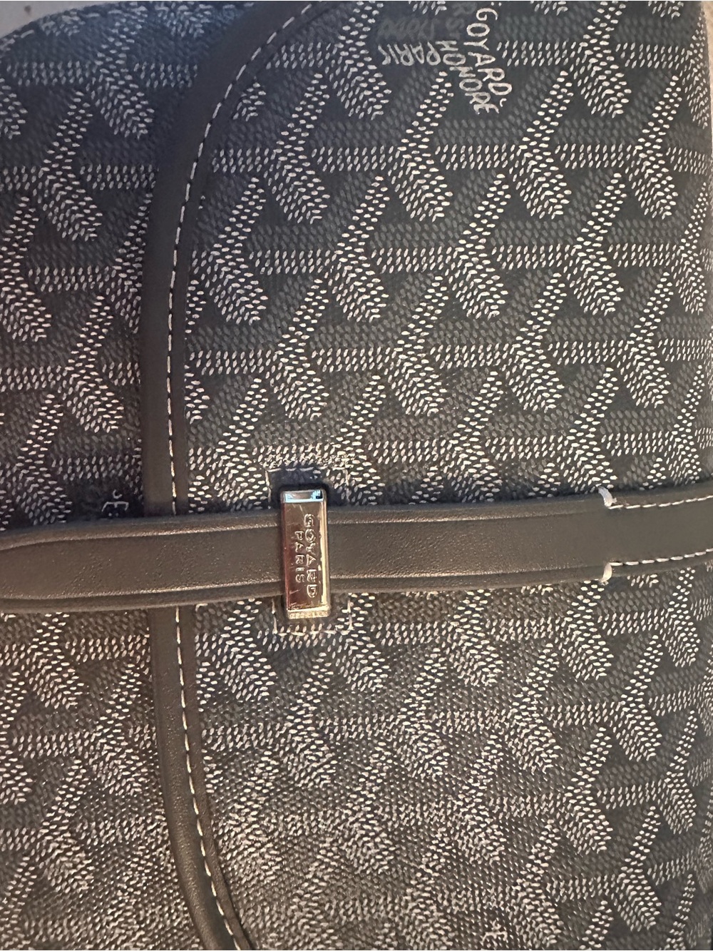 Goyard-Style Crossbody Bag in Black and Brown. MIRROR QUALITY - Picture 3 of 9